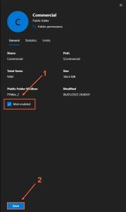 Mail-enable public folder